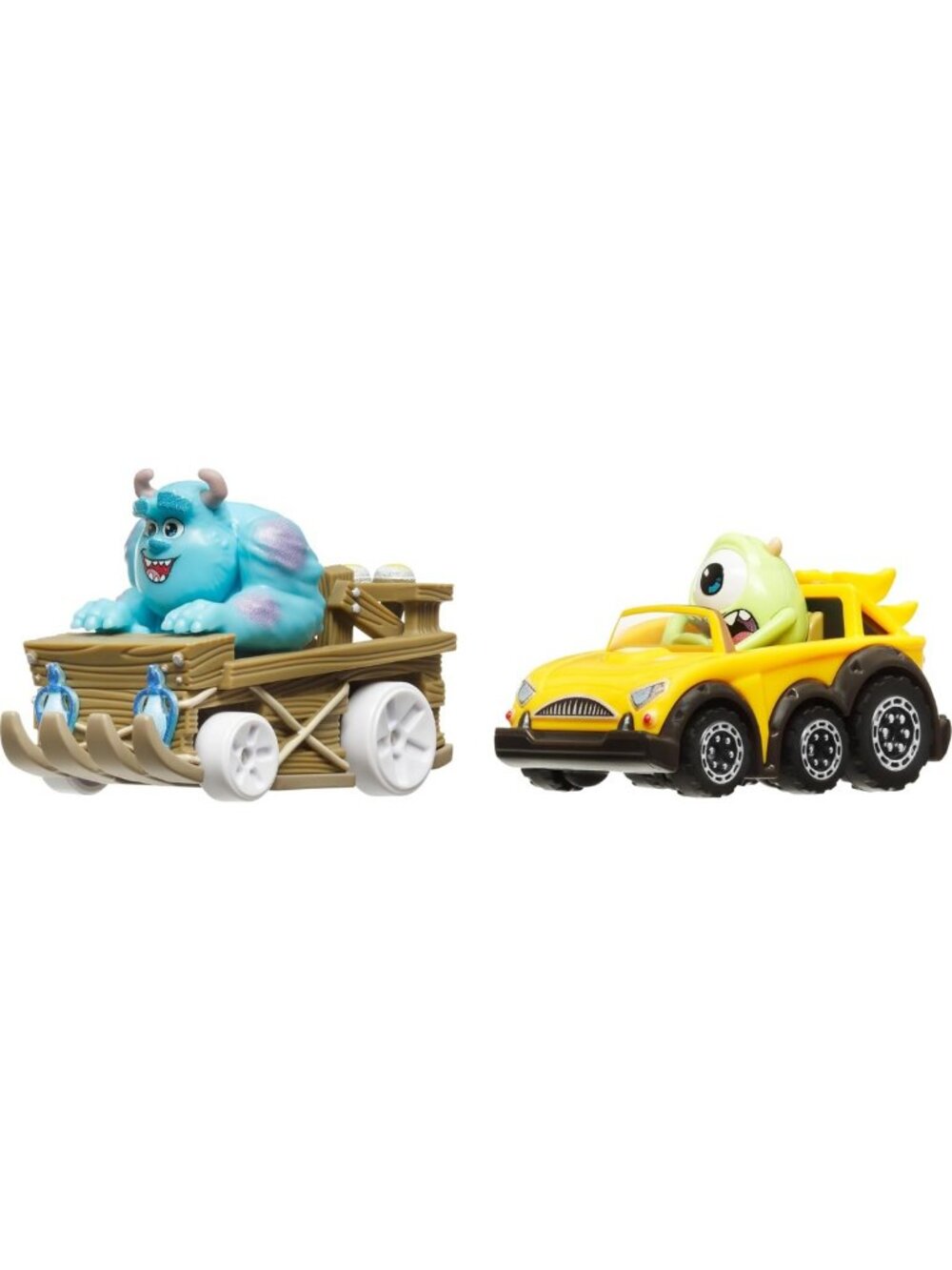 Die-Cast Toy Cars Set of 2 with Character Drivers for RacerVerse Track Fun